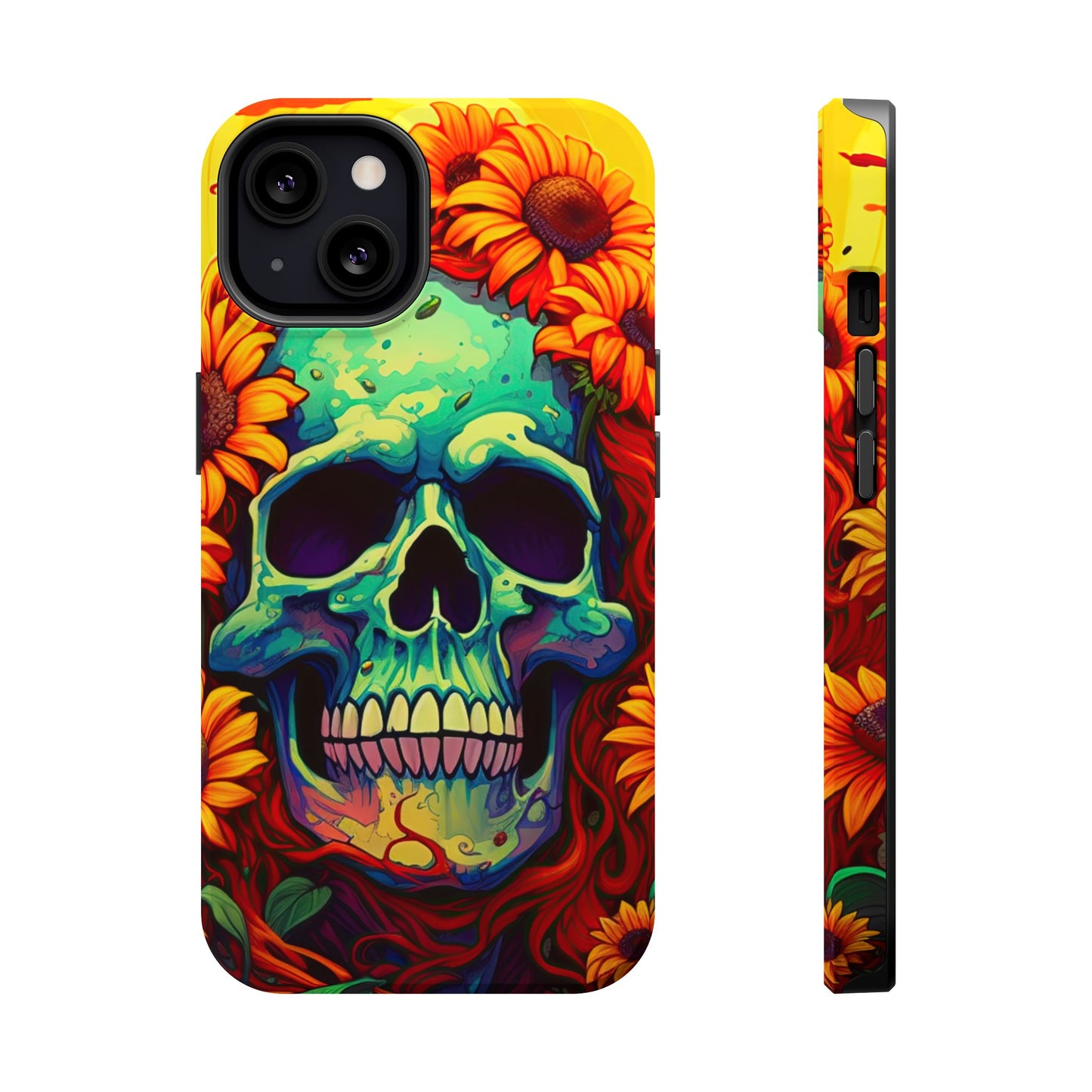 Sun Kissed Skull MagSafe iPhone Case