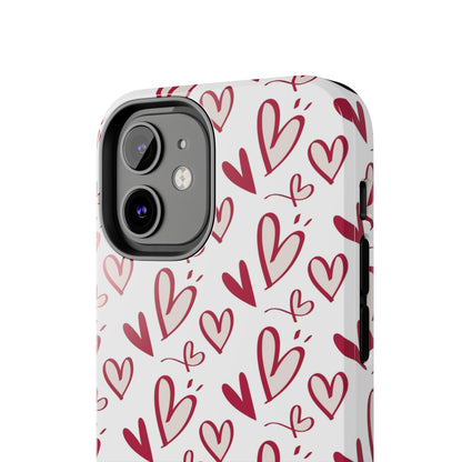 Love Scribbles iPhone Case