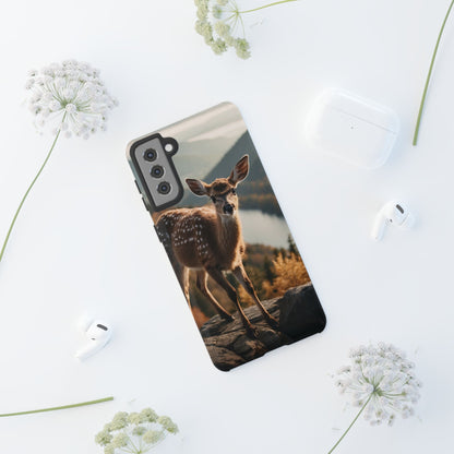 Whimsical Fawn in a Sunlit Forest iPhone Case