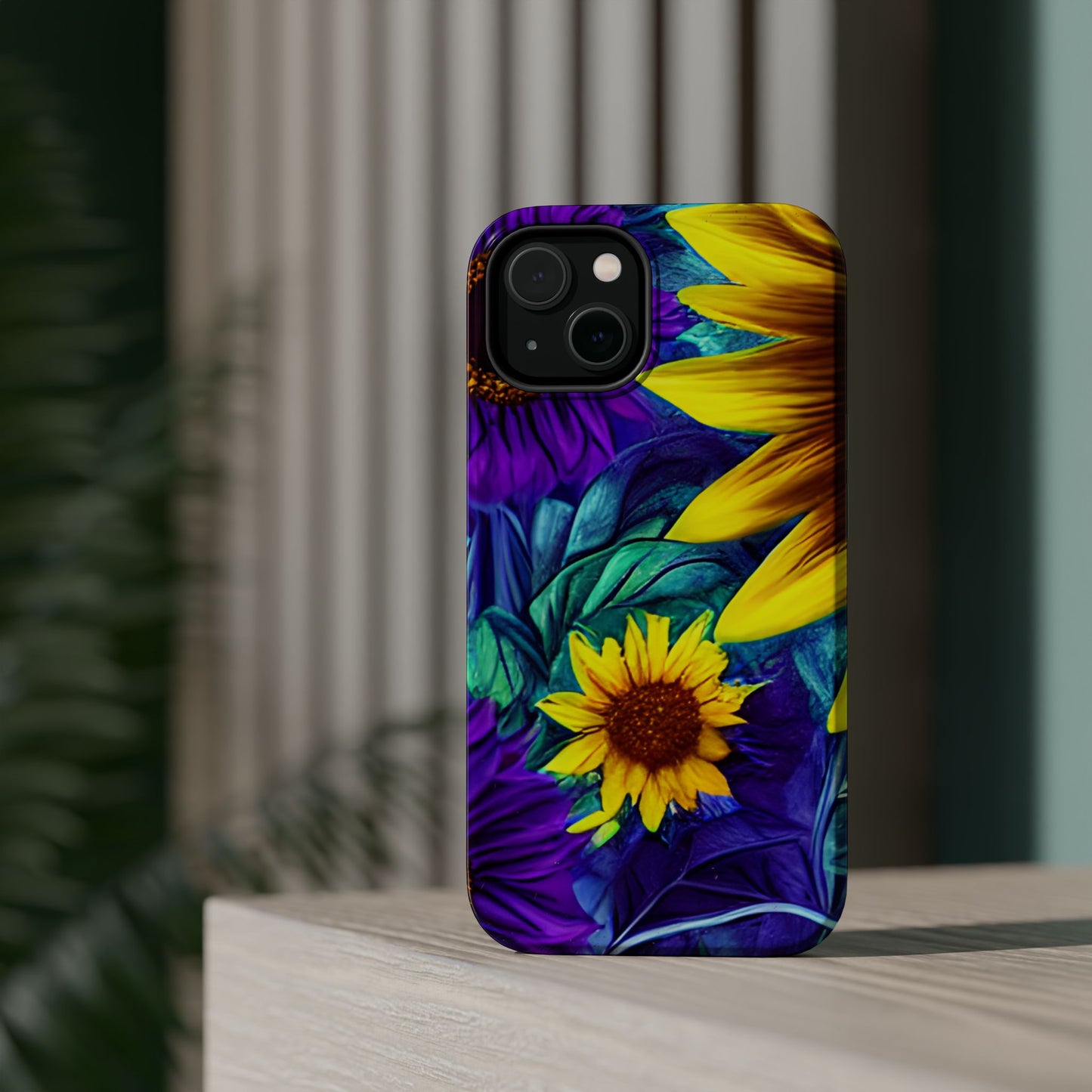 Purple & Gold Sunflower Dream - MagSafe iPhone Series Case