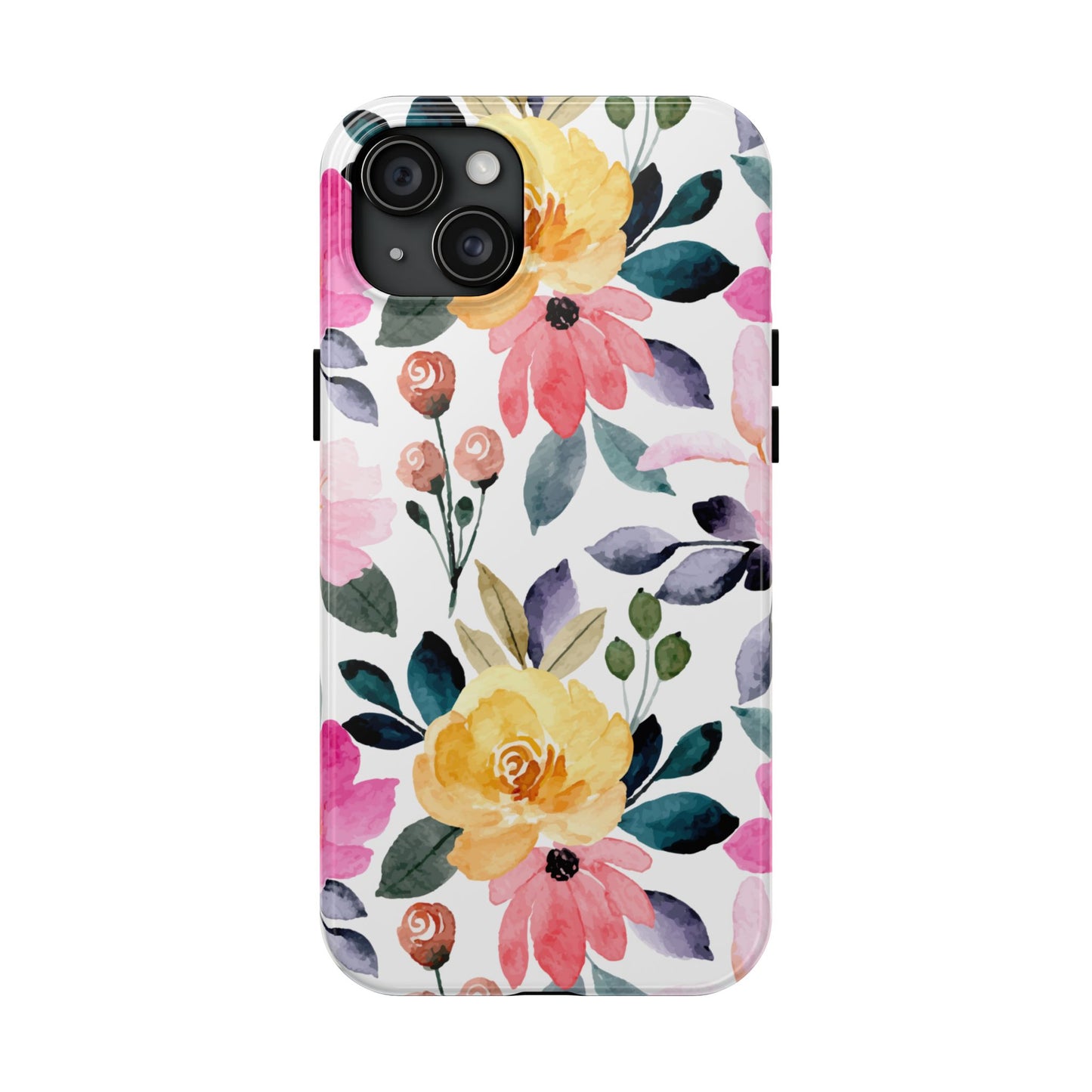 Blossoming Beauty – iPhone Series Case with Vibrant Watercolor Flowers