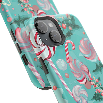 Candy Cane & Peppermint Holiday Delight – MagSafe iPhone Series Case