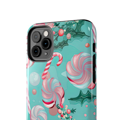 Candy Cane & Peppermint Holiday Delight – iPhone Series Case