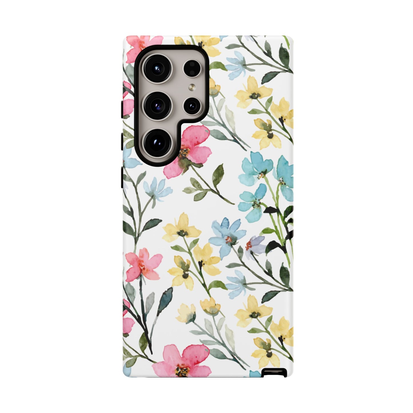 Watercolor Floral Bliss – Samsung Galaxy Case with Pastel Flower Design