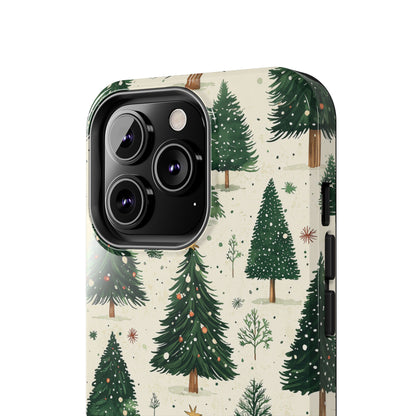 Festive Christmas Tree Forest Pattern – iPhone Series Case