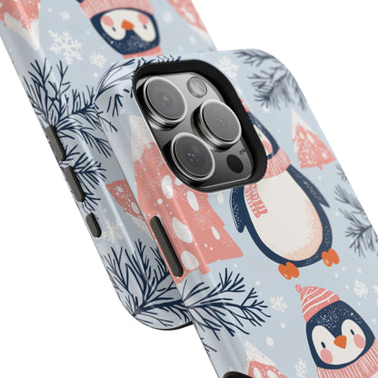 Penguin in Winter Wonderland MagSafe iPhone Case