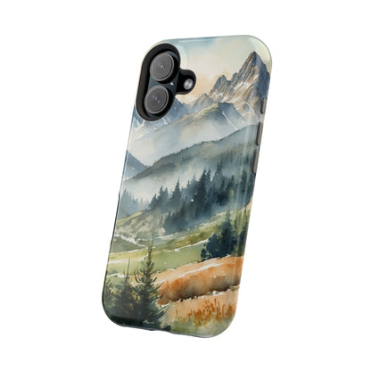 Serene Alpine Forest - MagSafe iPhone Case