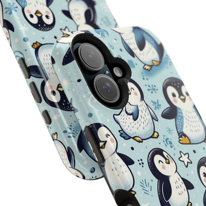 Cute Penguin Parade iPhone Case