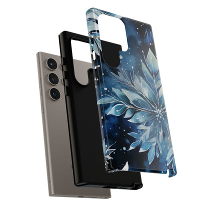 Winter’s Embrace – Blue Snowflake Samsung Galaxy Case