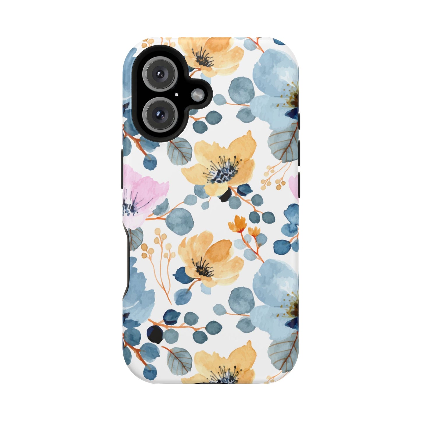 Spring Radiance – MagSafe Case with Vibrant Watercolor Floral Design