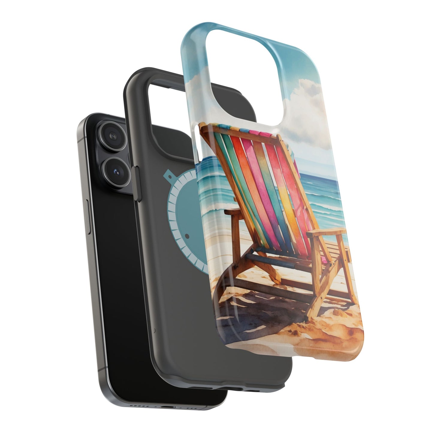 Vibrant Beach Escape MagSafe iPhone Case – Summer Vibes Design