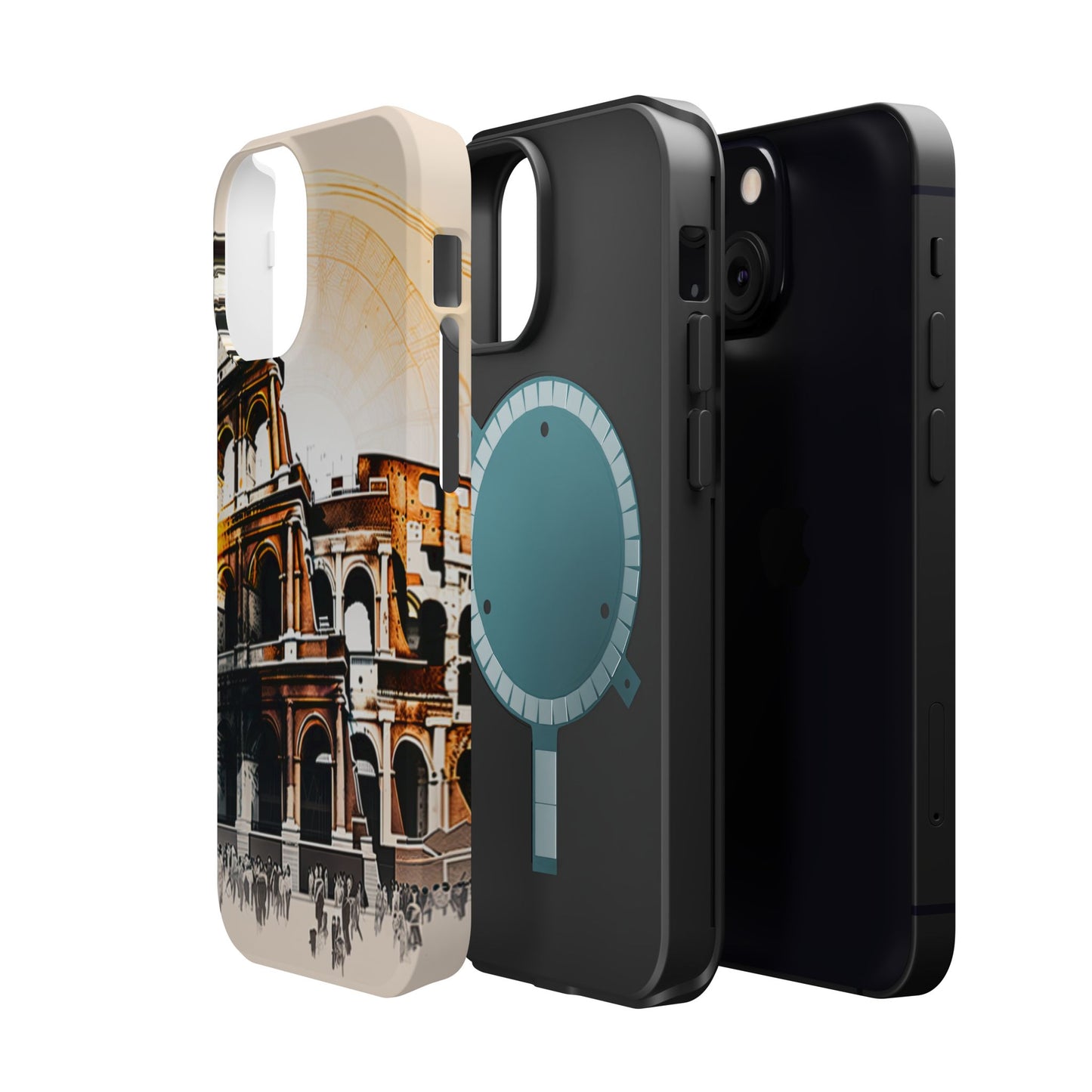 Rome Colosseum MagSafe iPhone Case - Italian Landmark with Wireless Charging Compatibility