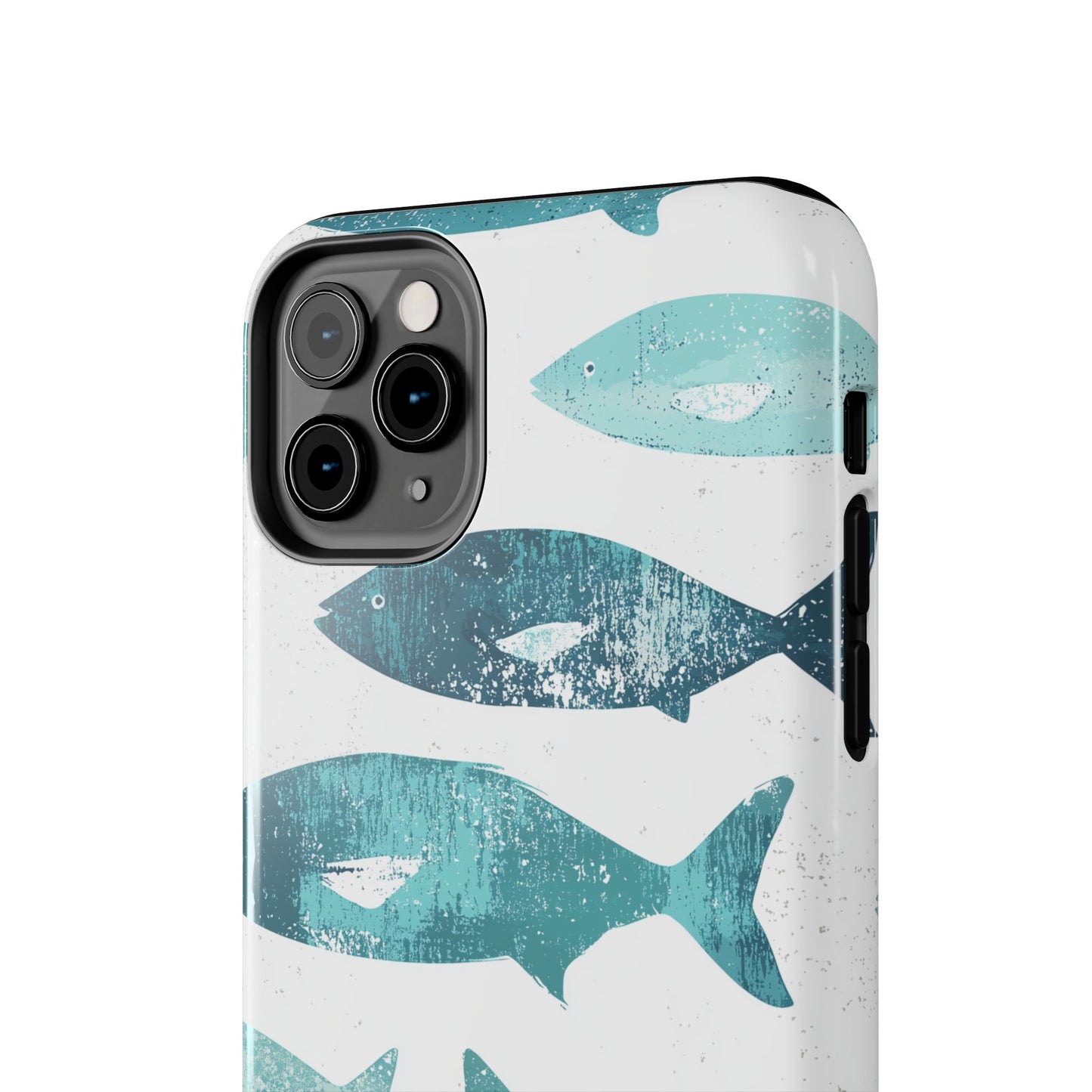 Vintage Blue Fish Print - iPhone Series Case