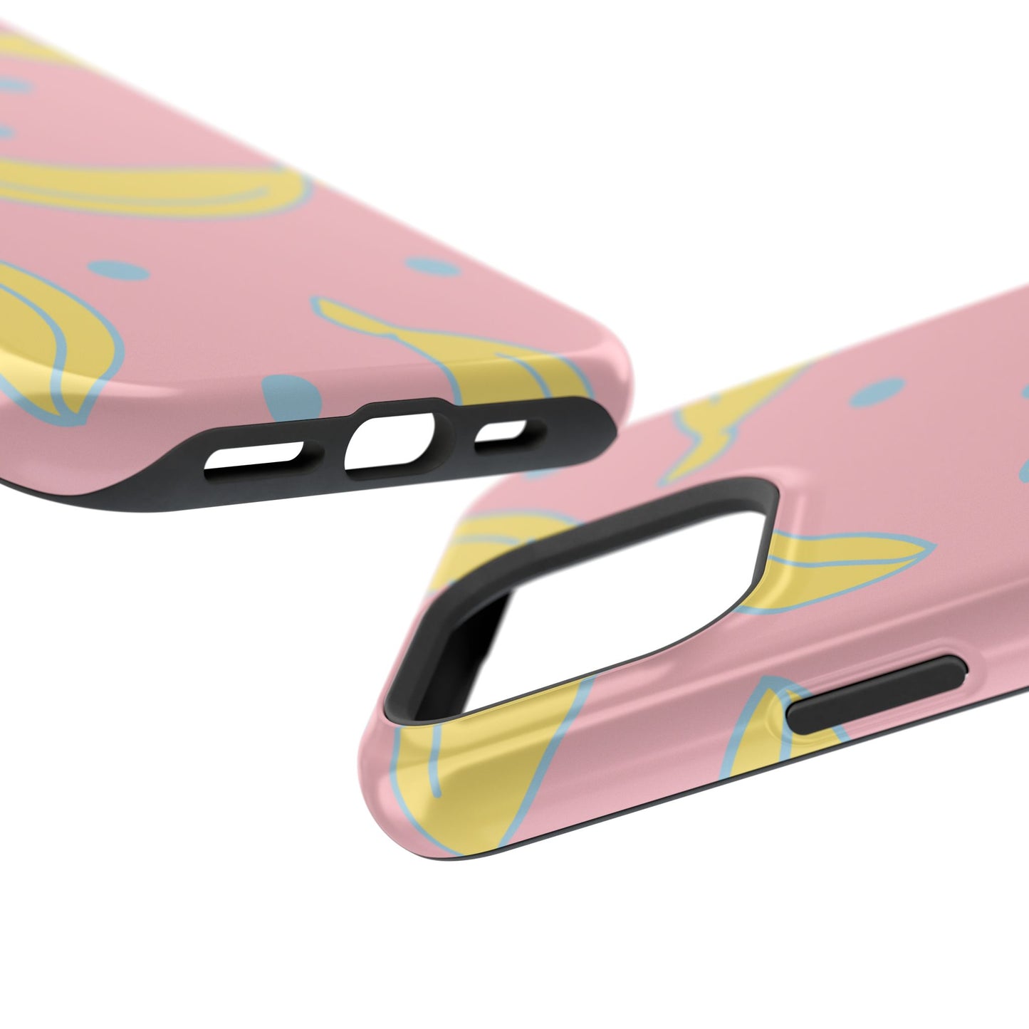 Pink Banana Pop MagSafe iPhone Case – Cute Pastel Design with Fun Retro Vibe