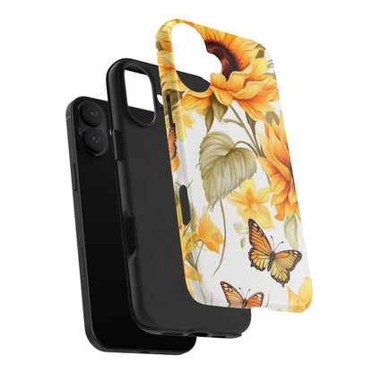 Sunflower & Butterfly Bliss - iPhone Series Case