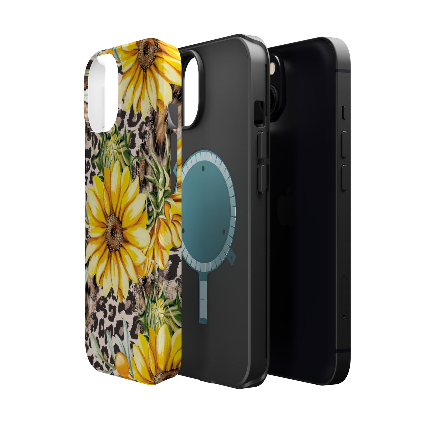 Leopard Sunflower Chic - MagSafe  iPhone Series Case