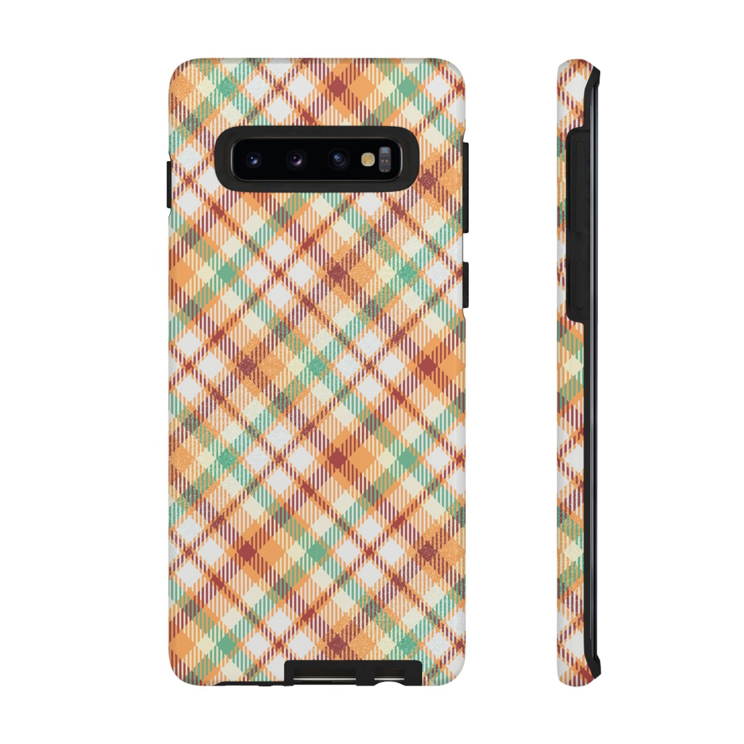 Samsung Galaxy Case - Autumn Harvest Plaid Design