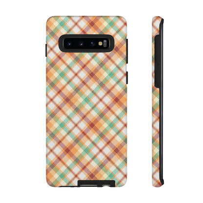 Samsung Galaxy Case - Autumn Harvest Plaid Design