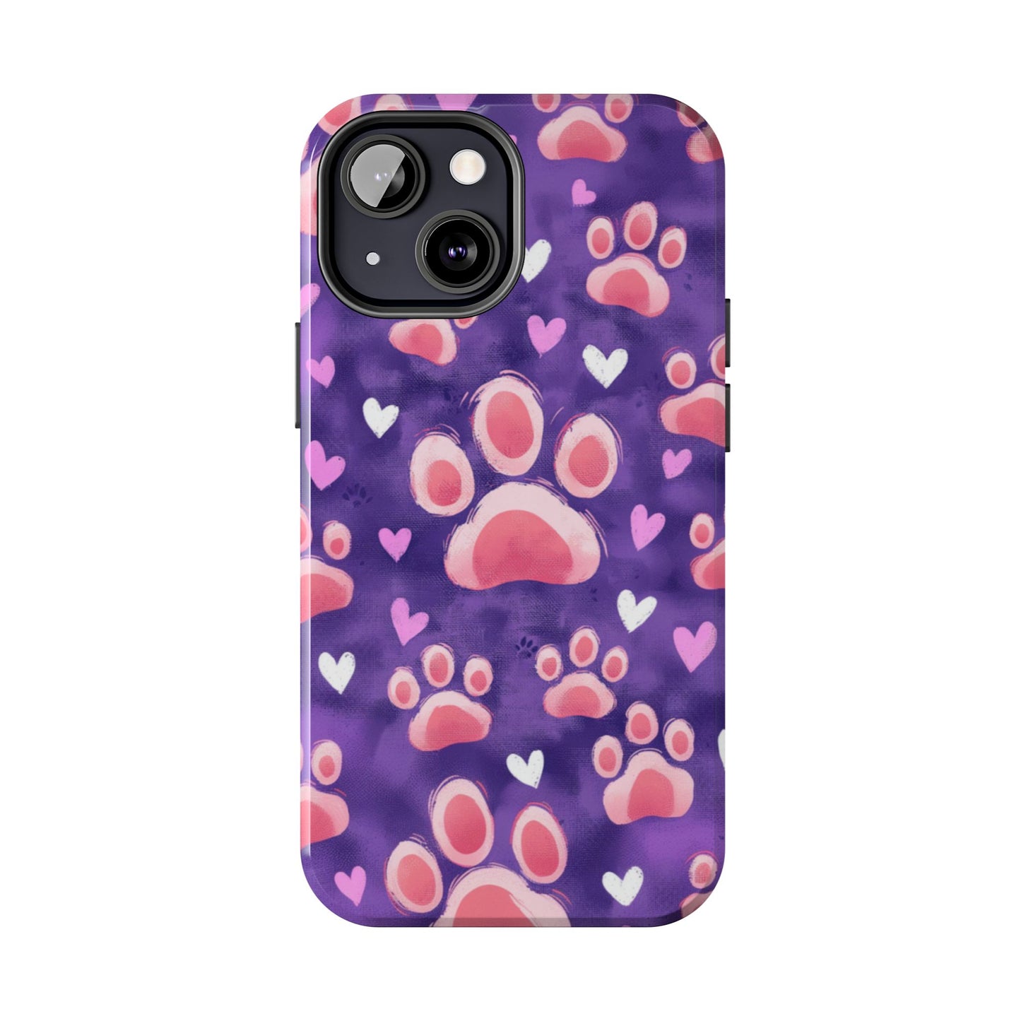 Bold Paw Print iPhone Case - Vibrant Pet-Themed Protective Cover