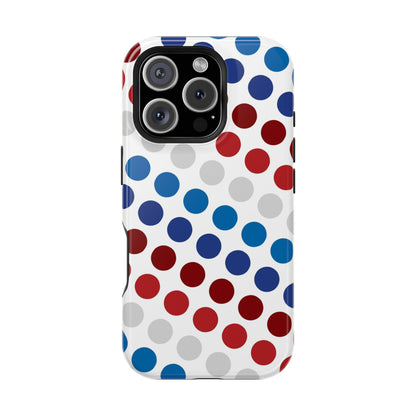 Patriotic Polka Dots - MagSafe iPhone Case