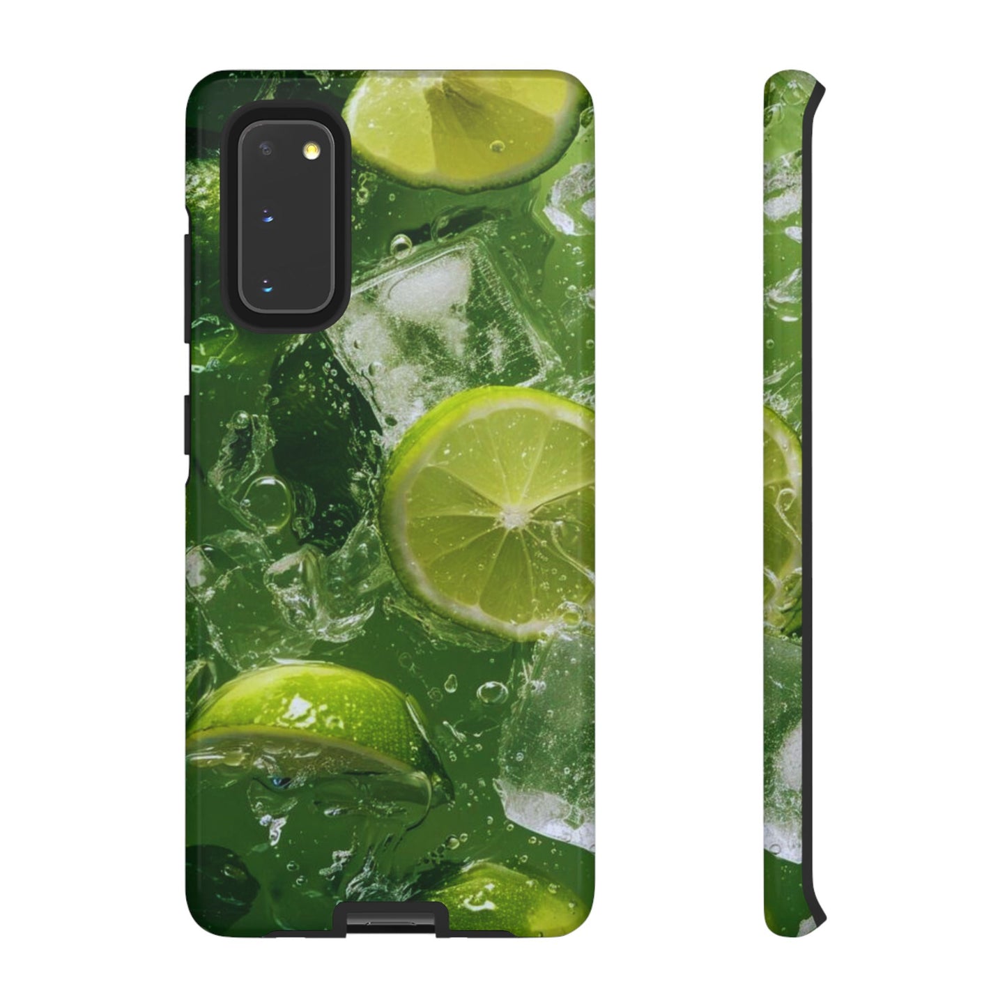 Refreshing Lime Splash Samsung Galaxy Case – Tough Protection, Vivid Dual-Layer Design