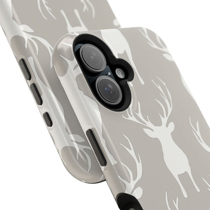 Minimalist Deer Silhouette MagSafe Pattern – iPhone Series Case