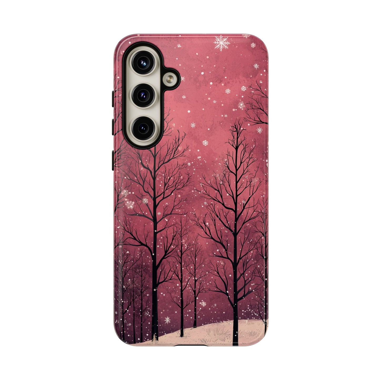 Pink Winter Twilight Forest - Samsung Galaxy Series Case