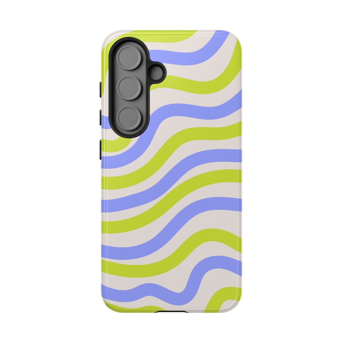 Neon Wave Samsung Galaxy Case – Bold Dual-Layer Protection with 70s-Inspired Vibe