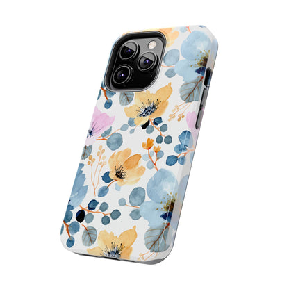 Spring Radiance – iPhone Series Case with Bright Watercolor Flowers