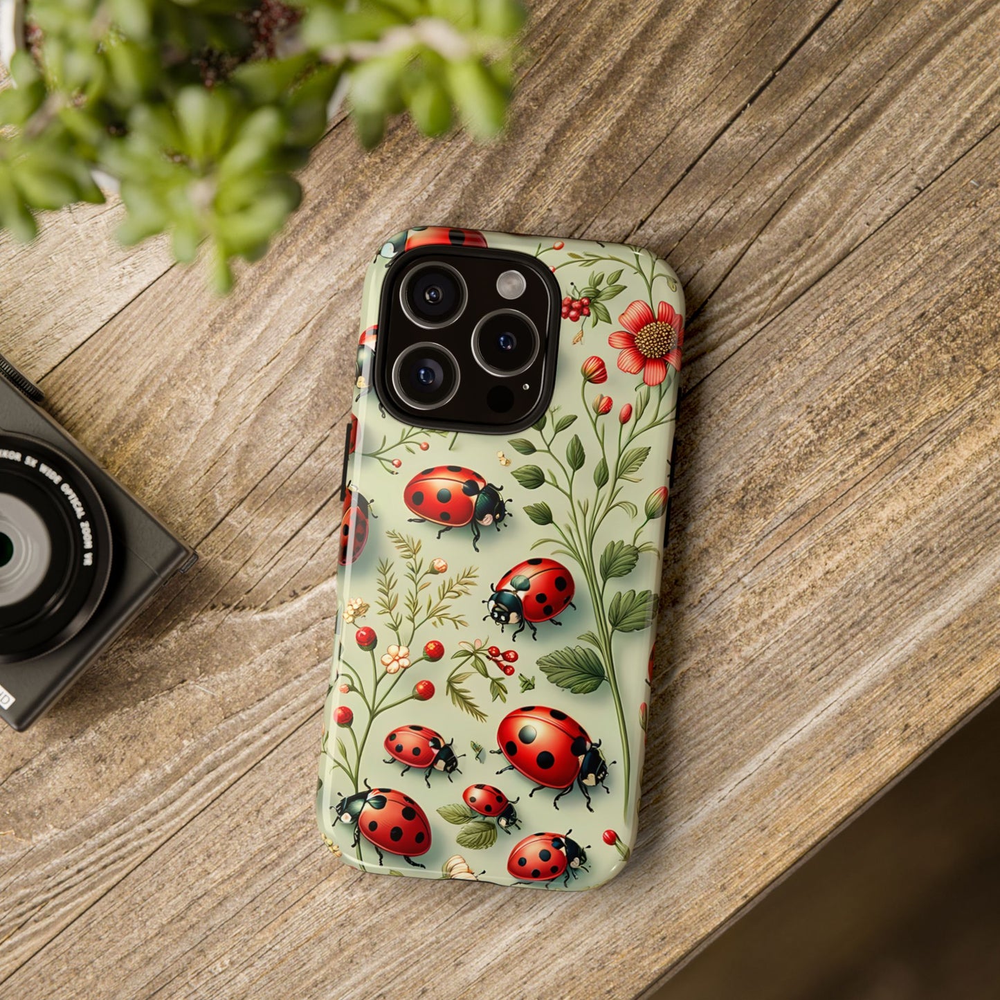 Ladybug Phone Case - Tough Dual Layer Protection - Perfect Gift For The Ladybug Lover In Your Life