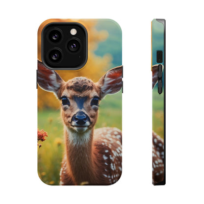 MagSafe-Compatible iPhone Case – Golden Meadow Fawn