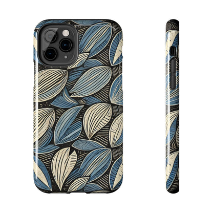 Botanical Leaf Pattern iPhone Case - Nature-Inspired Protective Cover