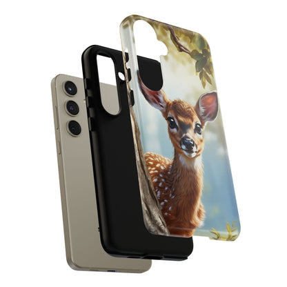 Whimsical Fawn in a Sunlit Forest Samsung Galaxy Case