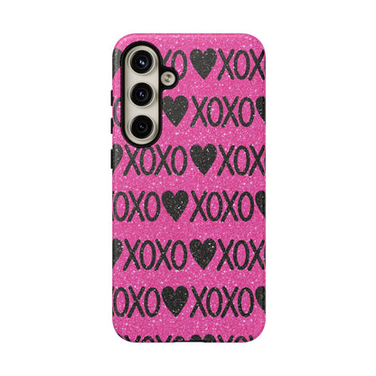 XOXO Glitter Hearts Samsung Case