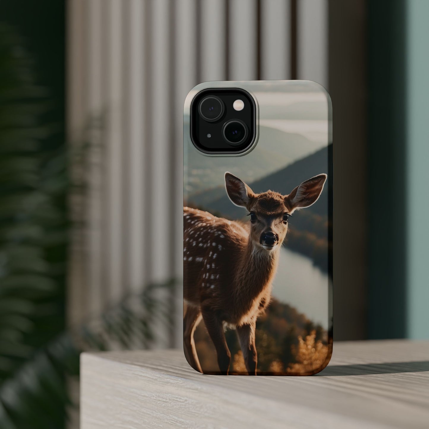 Whimsical Fawn in a Sunlit Forest MagSafe iPhone Case