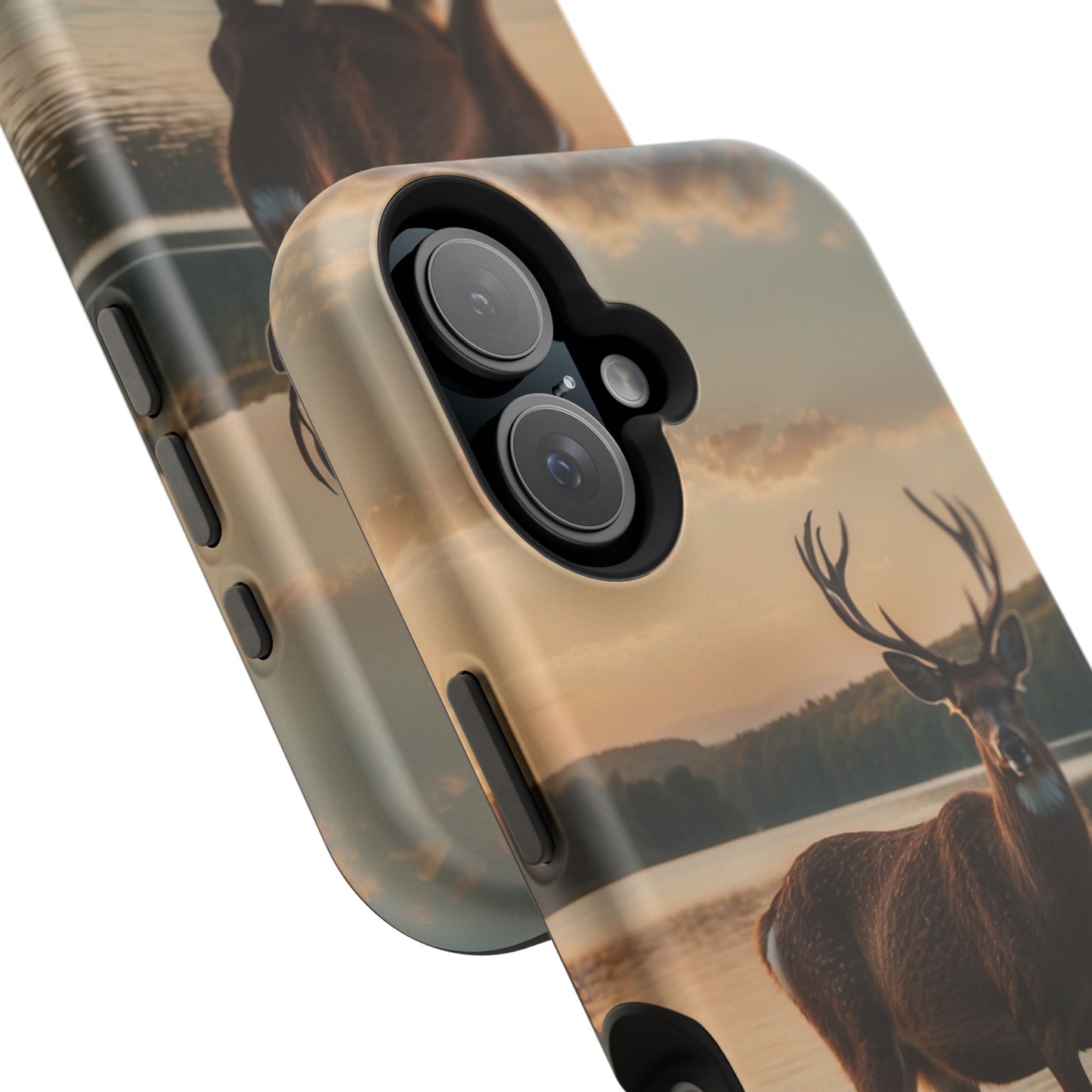 Majestic Stag at Sunset – MagSafe iPhone Case