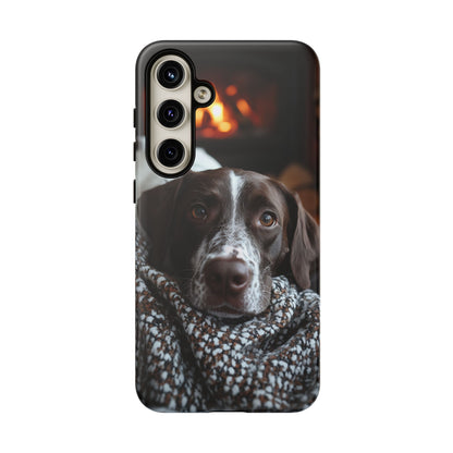 Relaxed German Shorthaired Pointer Samsung Galaxy Case – Rustic Charm Protective Cover