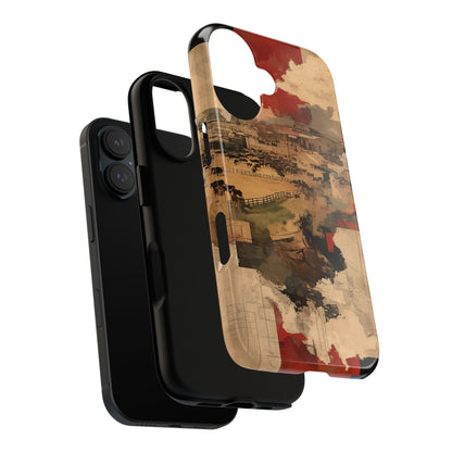 Vintage Abstract iPhone Case - Rustic Art Protective Cover