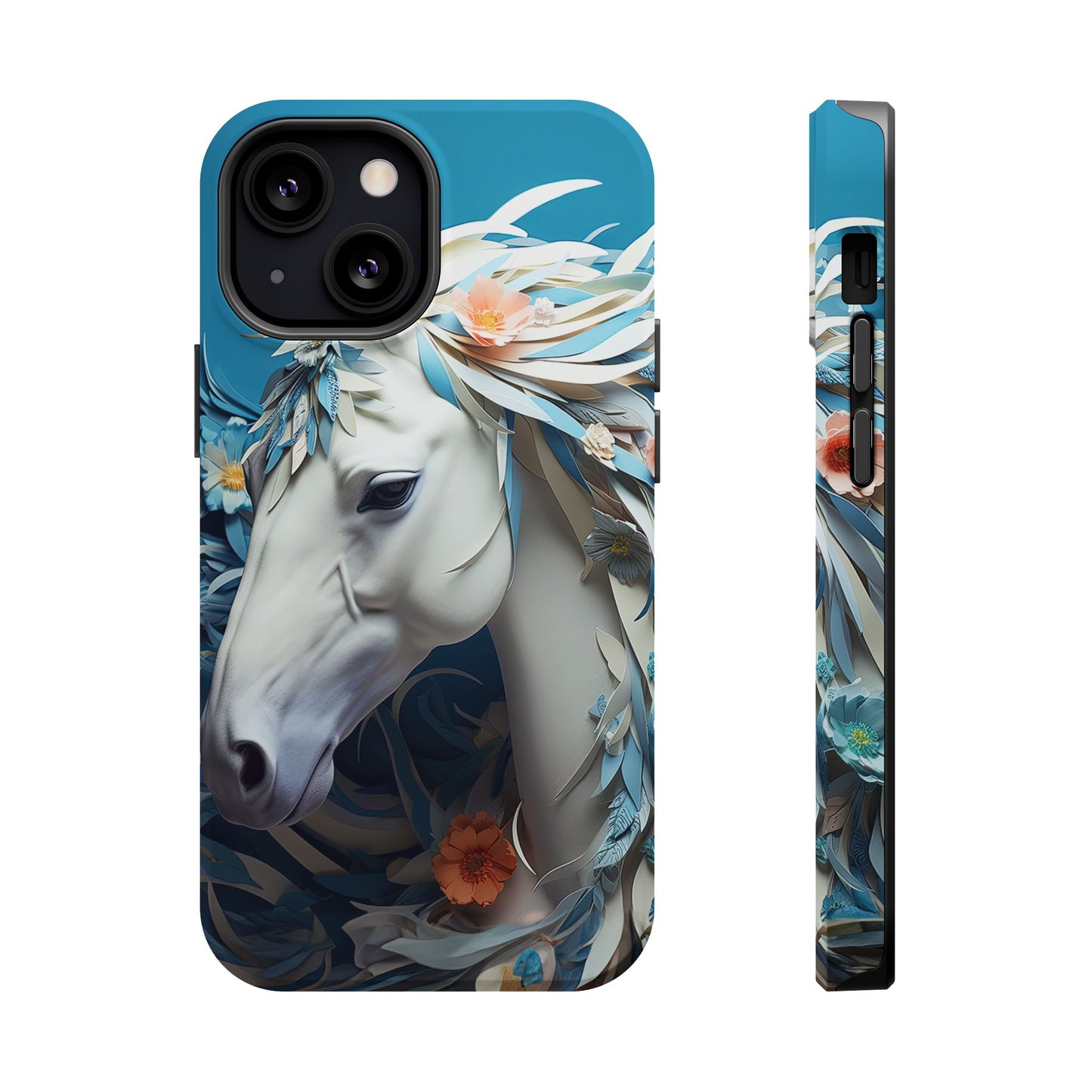 Floral Horse MagSafe iPhone Case