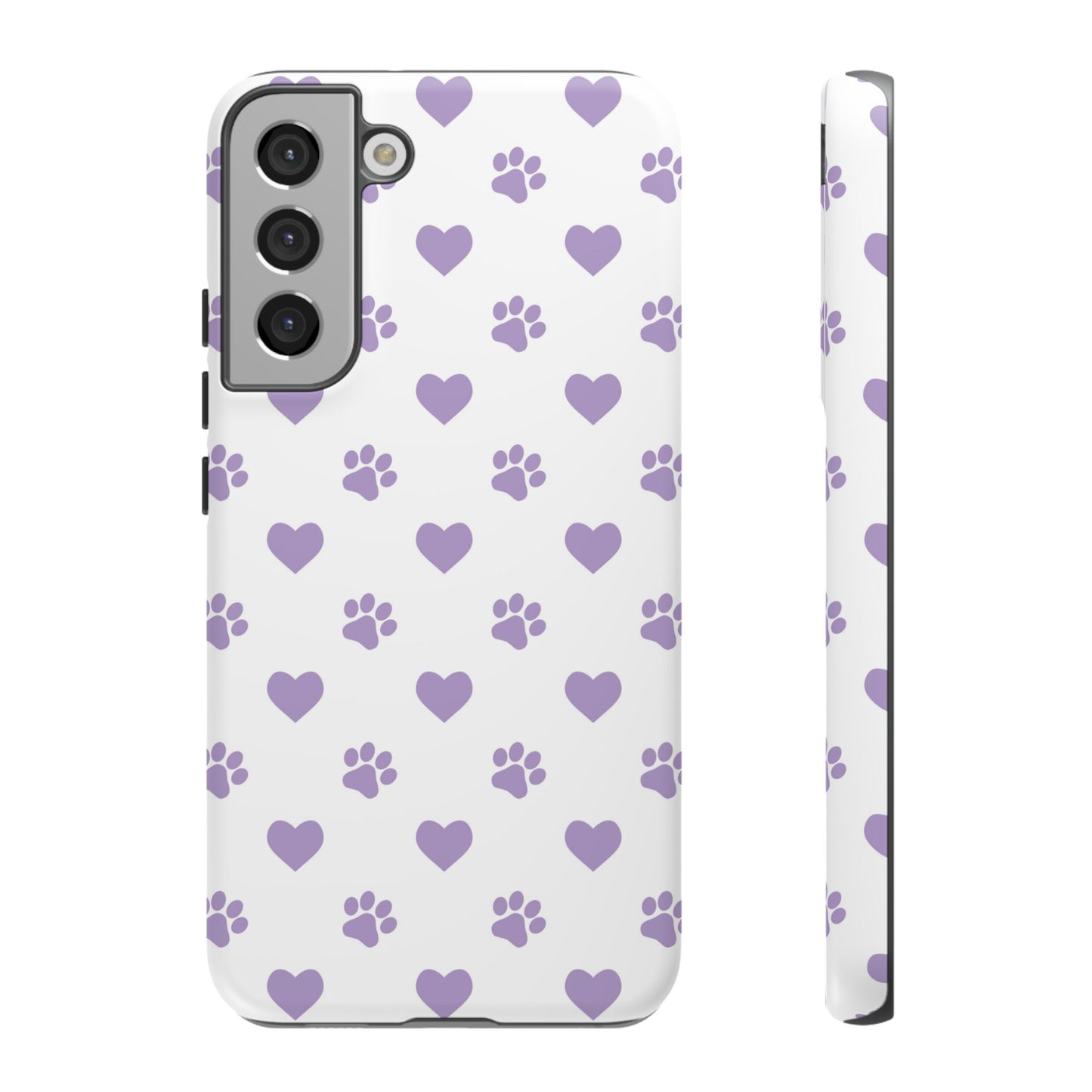 Paw Prints & Hearts – Samsung Galaxy Case, Cute and Durable Design