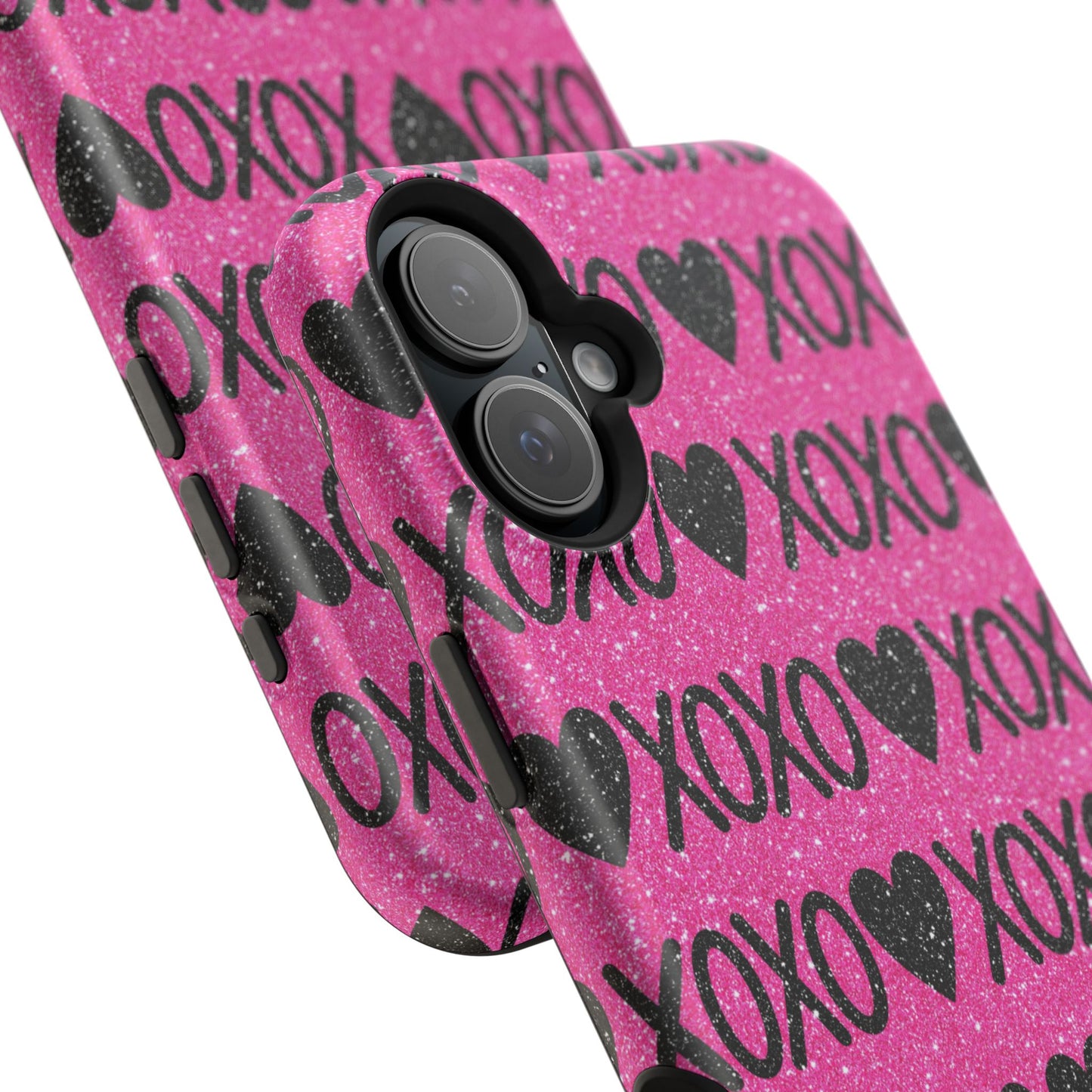 XOXO Glitter Hearts MagSafe Case