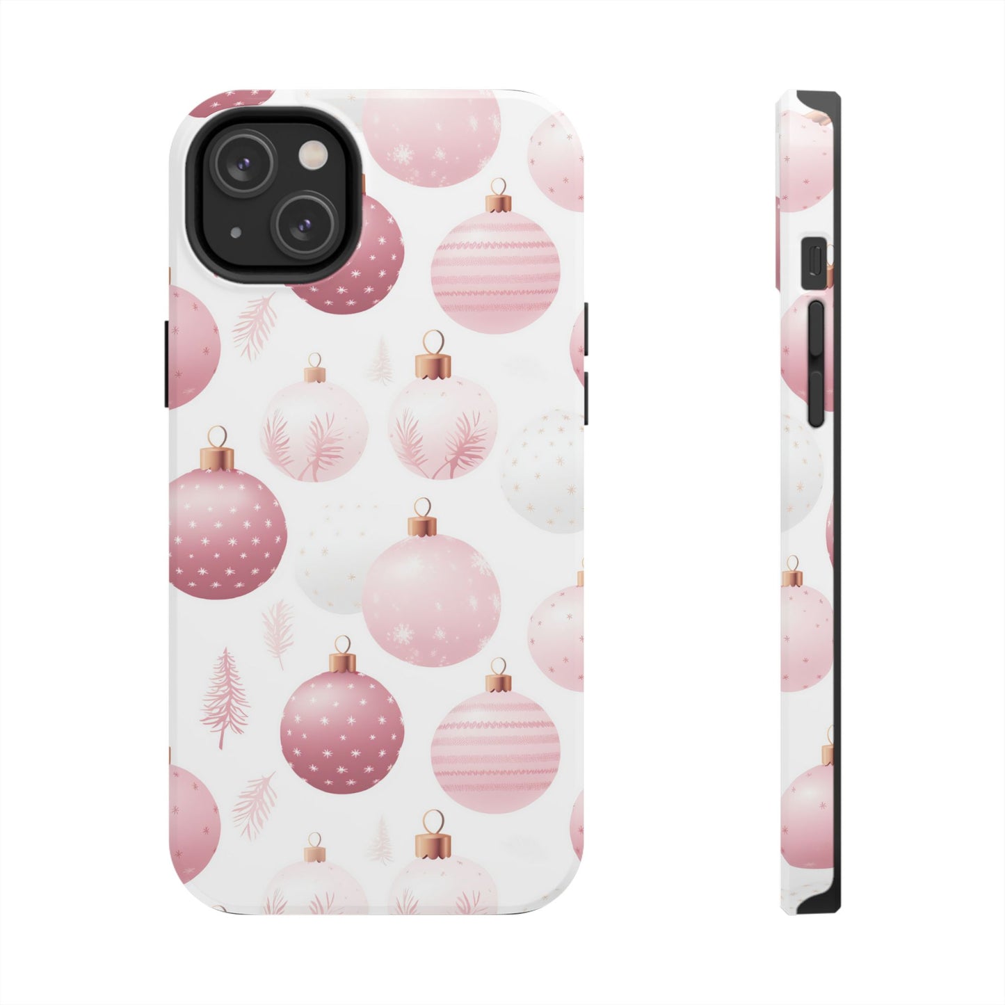 iPhone Case: Merry in Pink – Christmas Balls