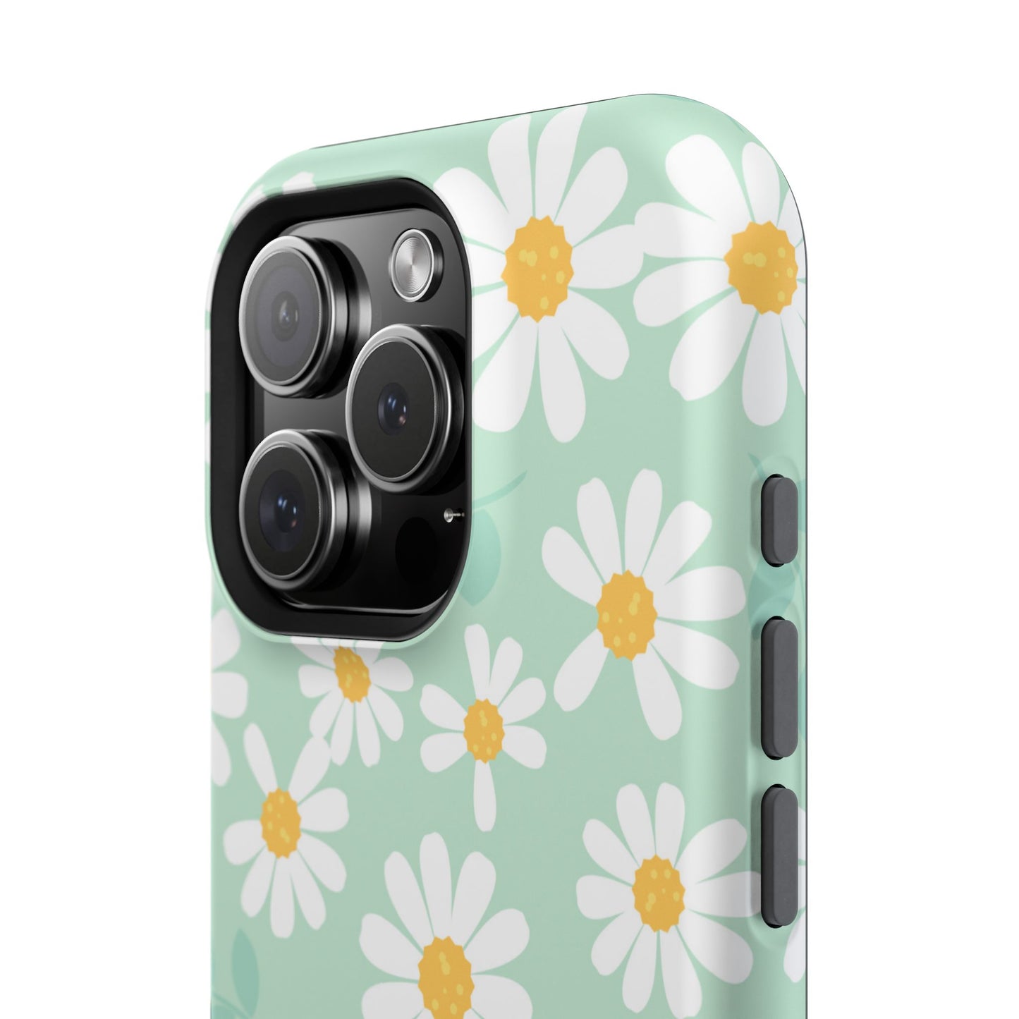 Charming Daisy Floral Tough MagSafe iPhone Case – Spring Pastel Design, Shockproof & Slim