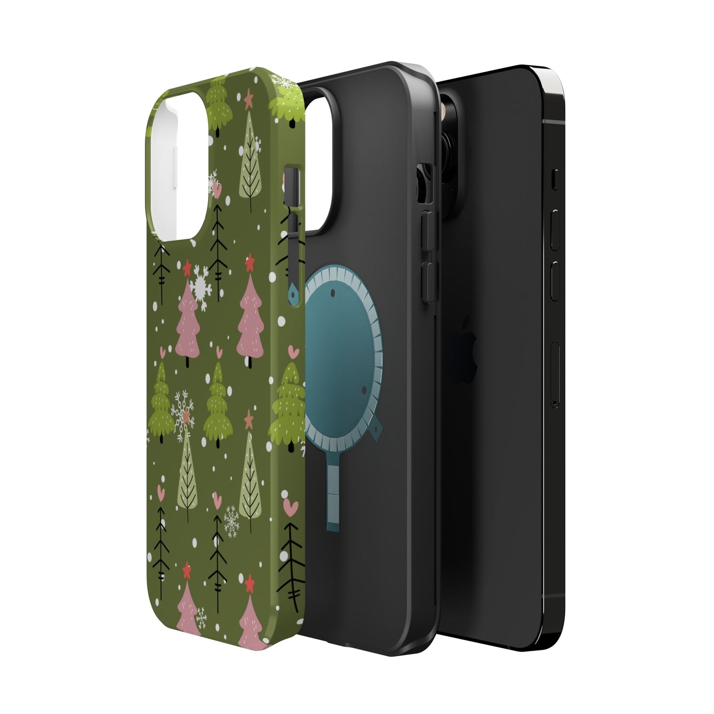 Whimsical Christmas Tree Pattern – MagSafe Phone Series Case