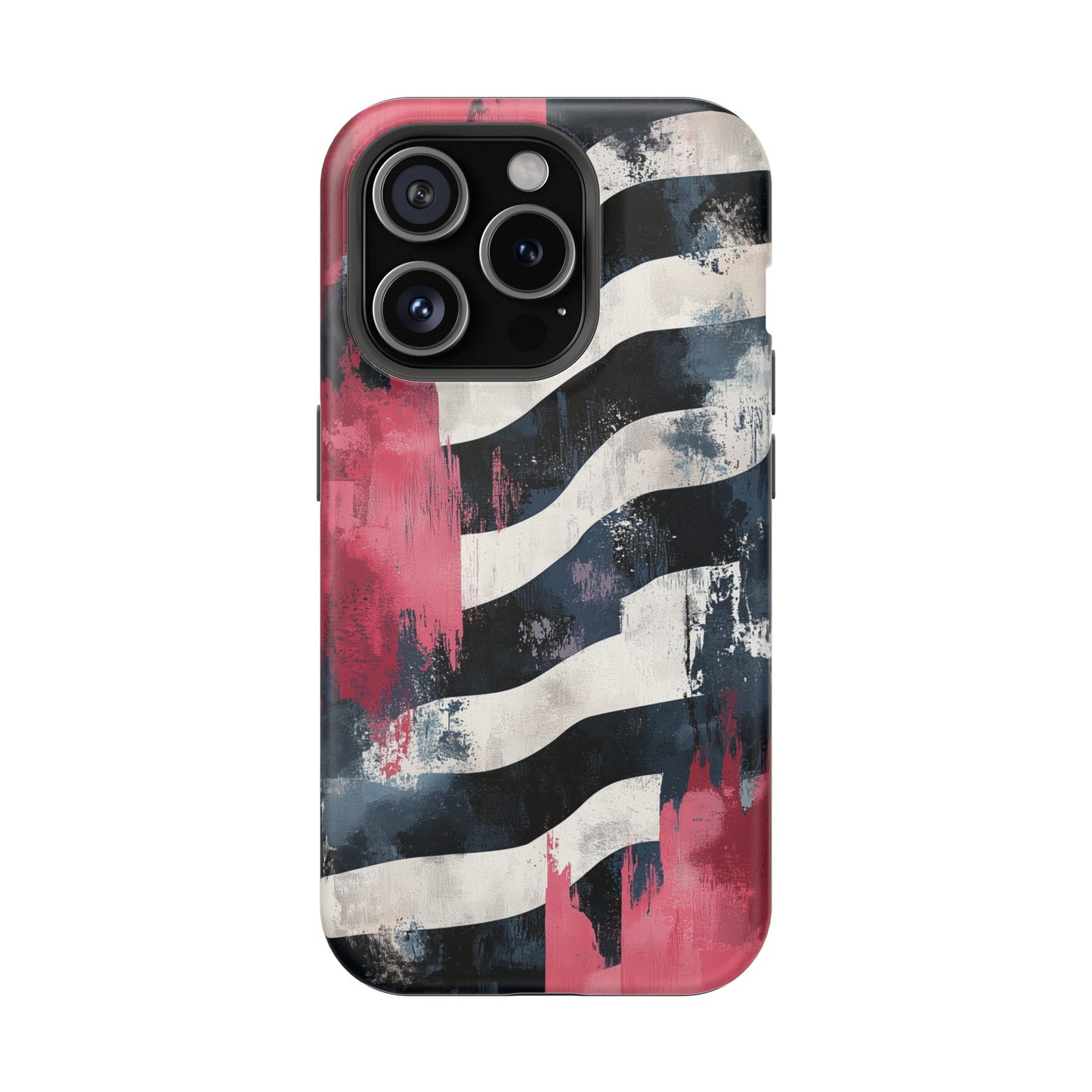 MagSafe iPhone Case: Blood Zebra – Bold Red & Black Pattern