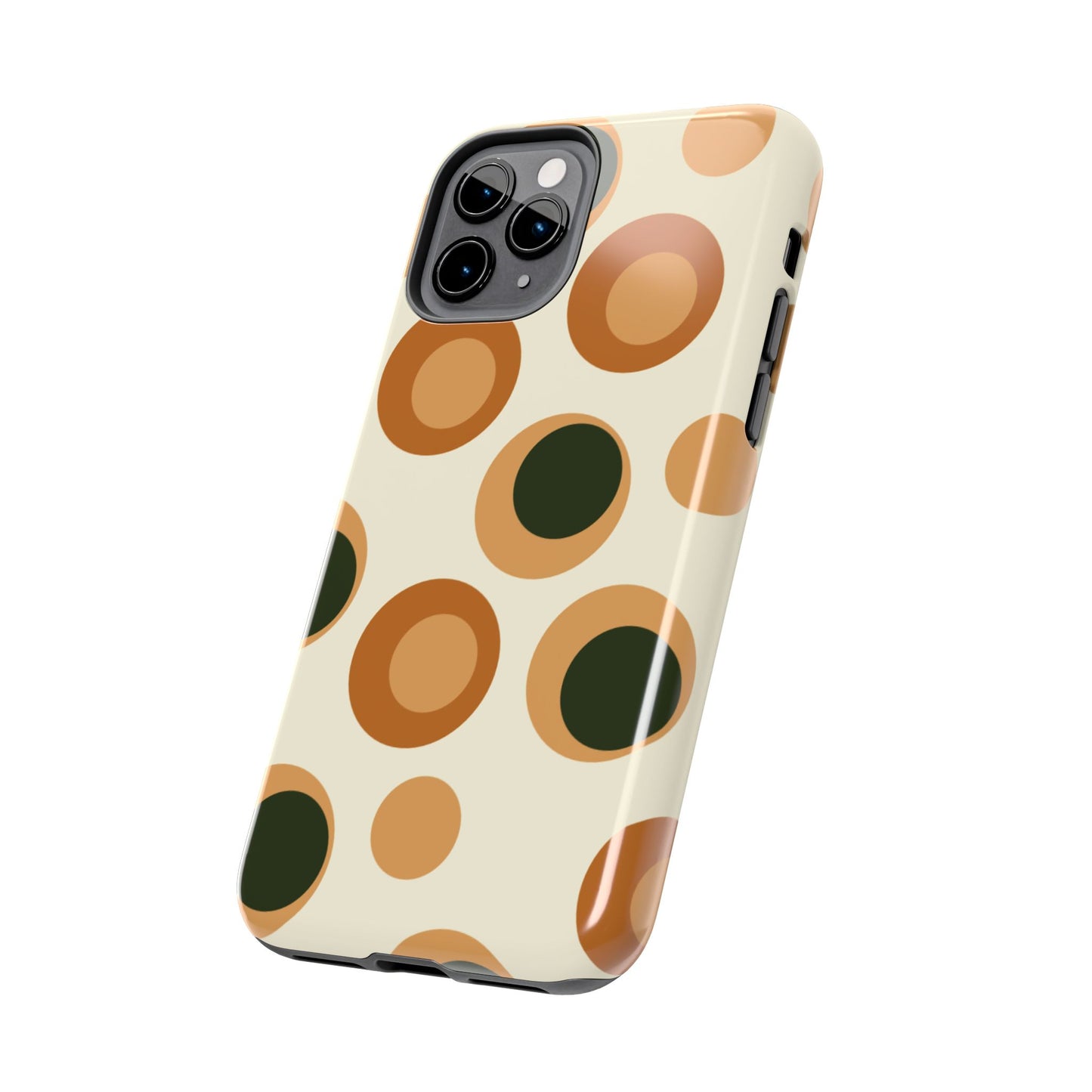 Retro Earthy Circles - iPhone Case