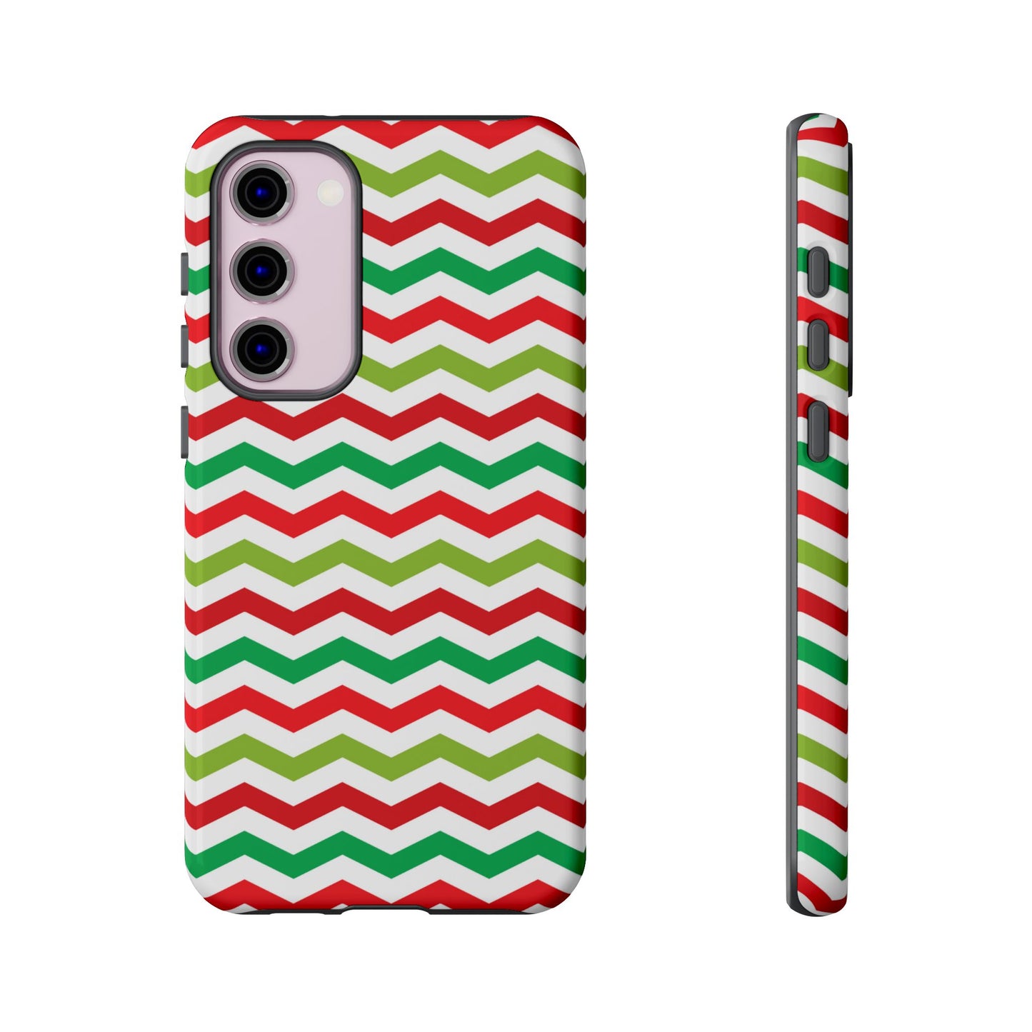 Vibrant Fiesta Chevron – Yellow Green, Green & Red Geometric Case