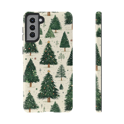 Festive Christmas Tree Forest Pattern – Samsung Galaxy Series Case