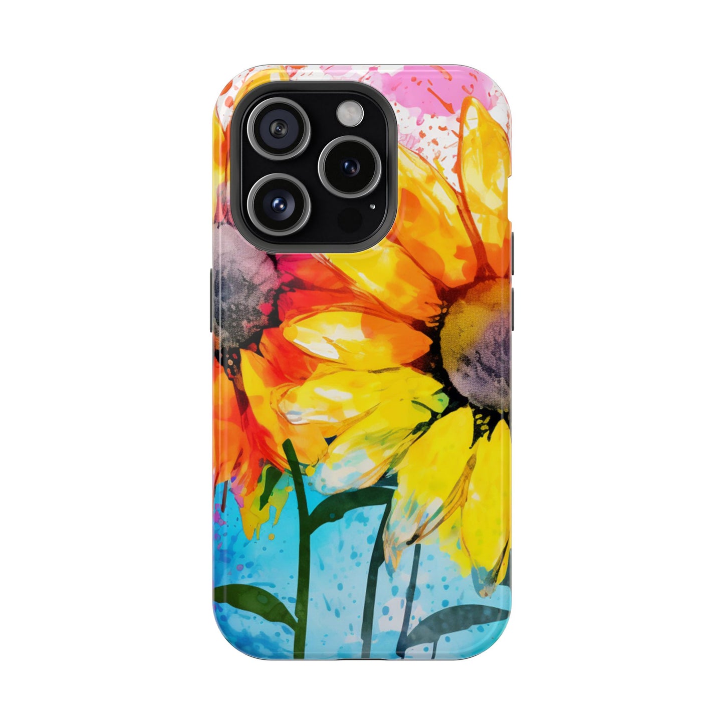 Bold Watercolor Sunflowers - MagSafe iPhone Series Case