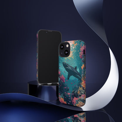 Ocean Shark Coral Reef iPhone Case